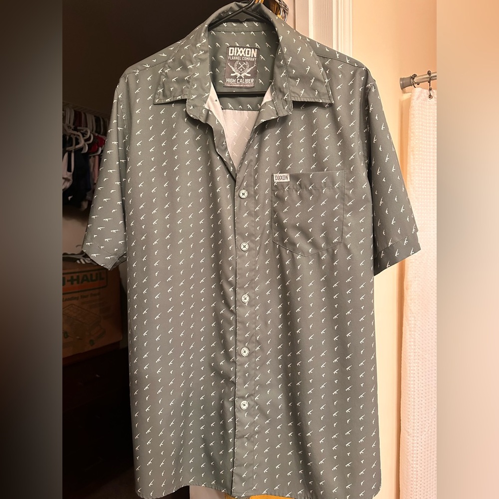 Dixxon “High Caliber” party shirt. Worn twice